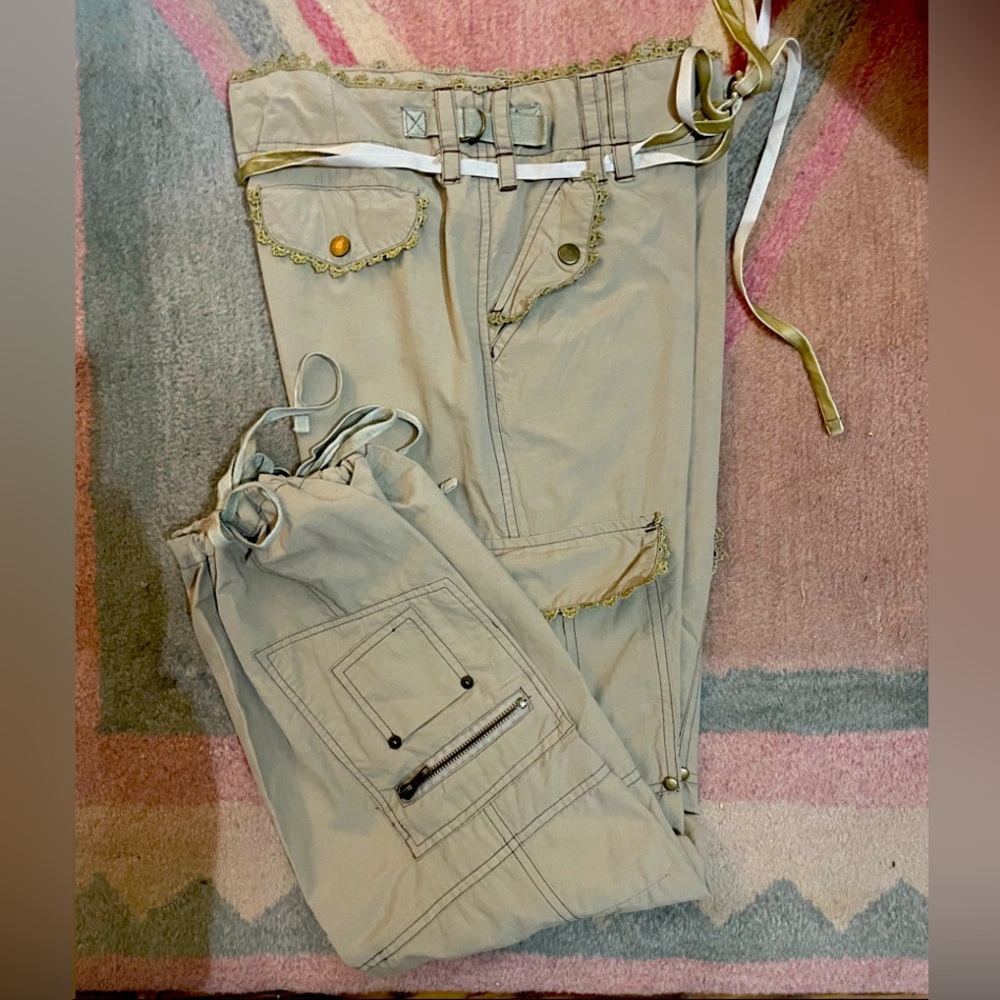 Vintage Poetry Cargo Pants 90s Y2K Jeans NEW Sz L Jr.